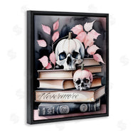 Tabz Jones | Spooky Skull Book Stack