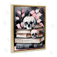 Tabz Jones | Spooky Skull Book Stack