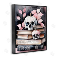 Tabz Jones | Spooky Skull Book Stack