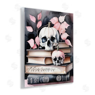 Tabz Jones | Spooky Skull Book Stack