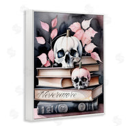 Tabz Jones | Spooky Skull Book Stack