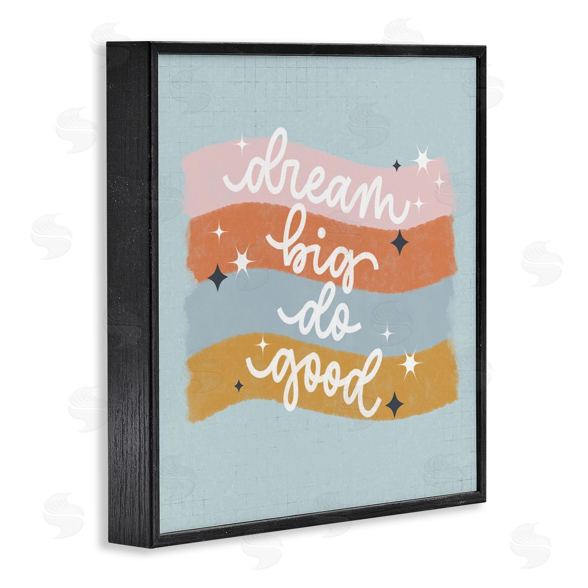 Dream Big Do Good Black Frame Print Wall Art, Home Decor by Sarah Hickman