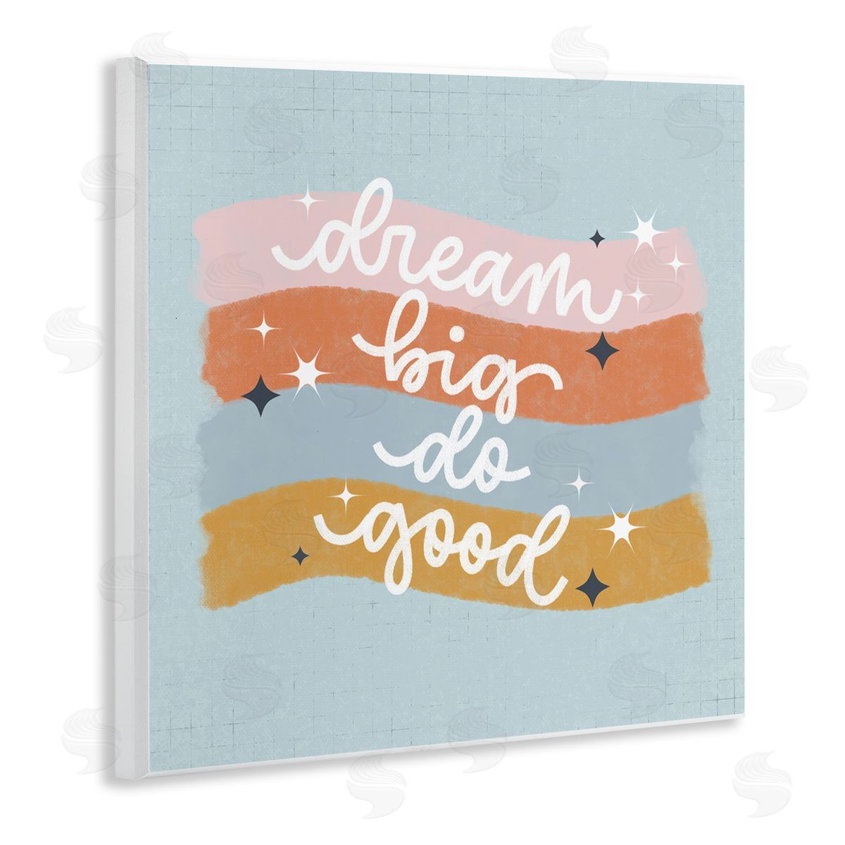 Dream Big Do Good Wood Plaque Wall Art, Home Decor by Sarah Hickman