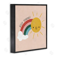 Sarah Hickman | Keep Shining Inspirational Rainbow