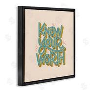 Sarah Hickman | Know Your Worth Green on Beige
