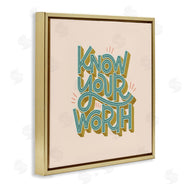 Sarah Hickman | Know Your Worth Green on Beige