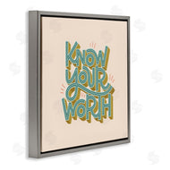 Sarah Hickman | Know Your Worth Green on Beige