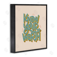 Sarah Hickman | Know Your Worth Green on Beige