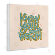 Sarah Hickman | Know Your Worth Green on Beige
