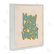 Sarah Hickman | Know Your Worth Green on Beige