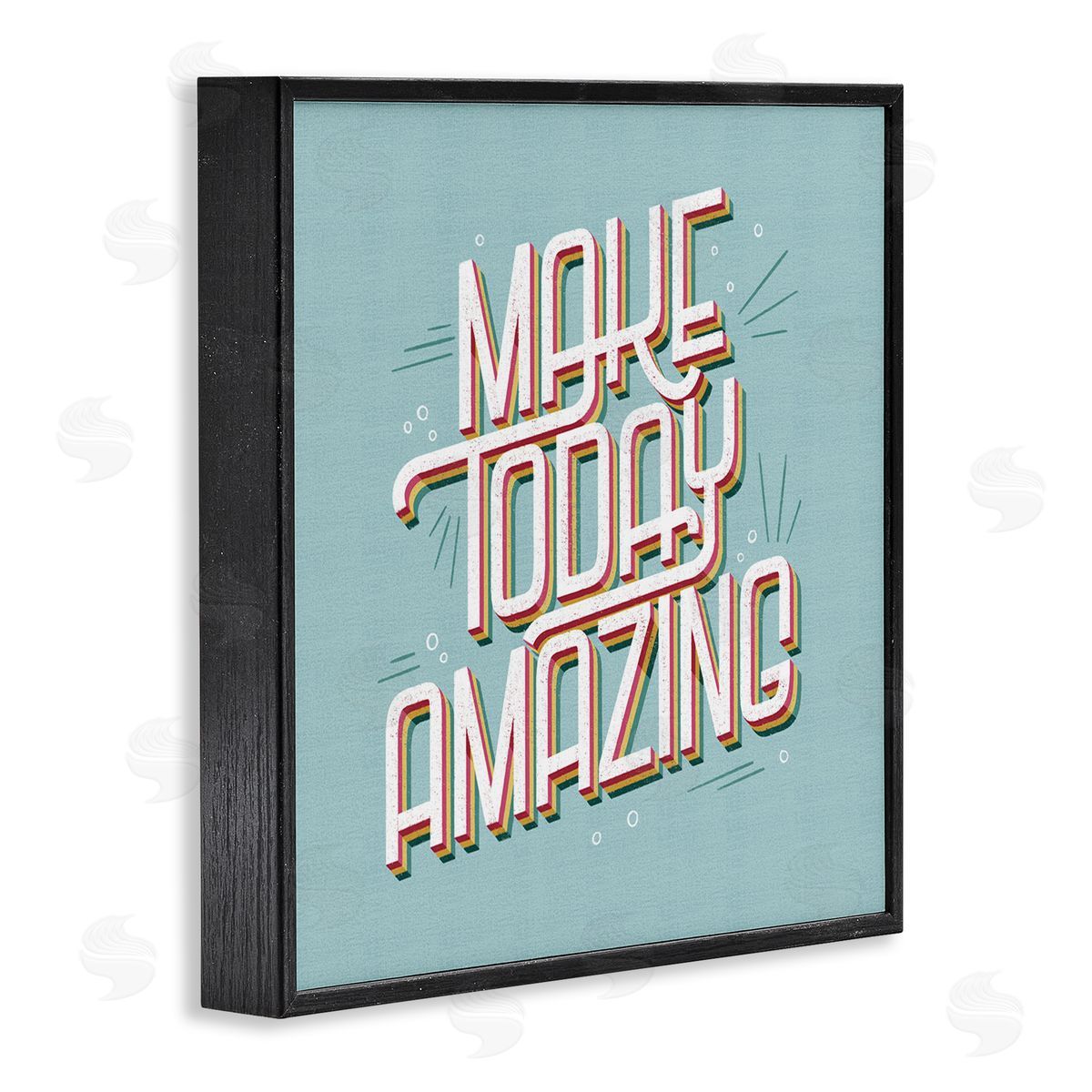 Vintage Make Today Amazing Black Frame Print Wall Art, Home Decor by Sarah Hickman
