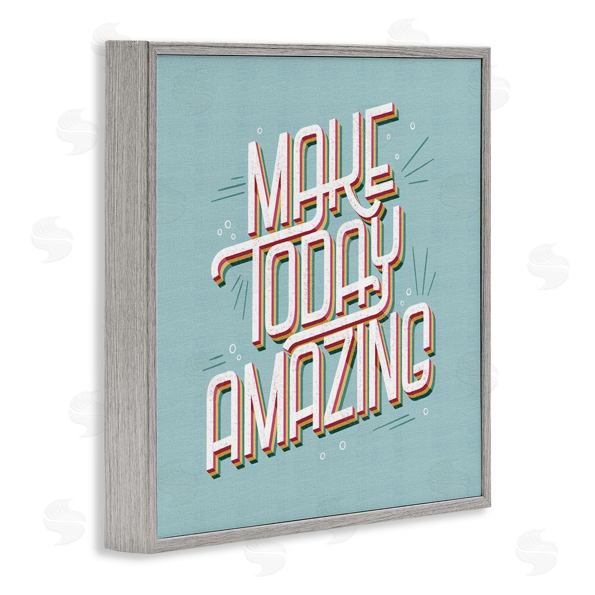 Vintage Make Today Amazing Grey Frame Print Wall Art, Home Decor by Sarah Hickman