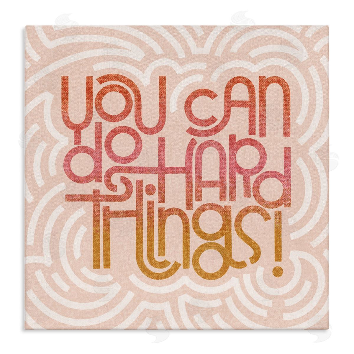 Pastel You Can Do Hard Things Canvas Wall Art, Home Decor by Sarah Hickman