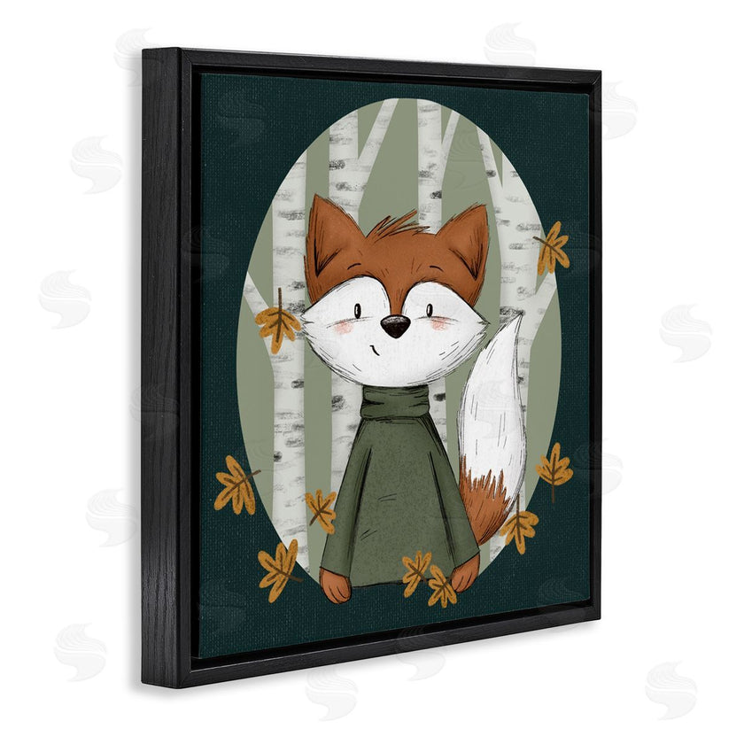 Sarah Hickman | Autumnal Fox & Birch Trees