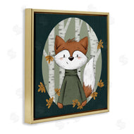 Sarah Hickman | Autumnal Fox & Birch Trees