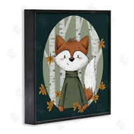Sarah Hickman | Autumnal Fox & Birch Trees