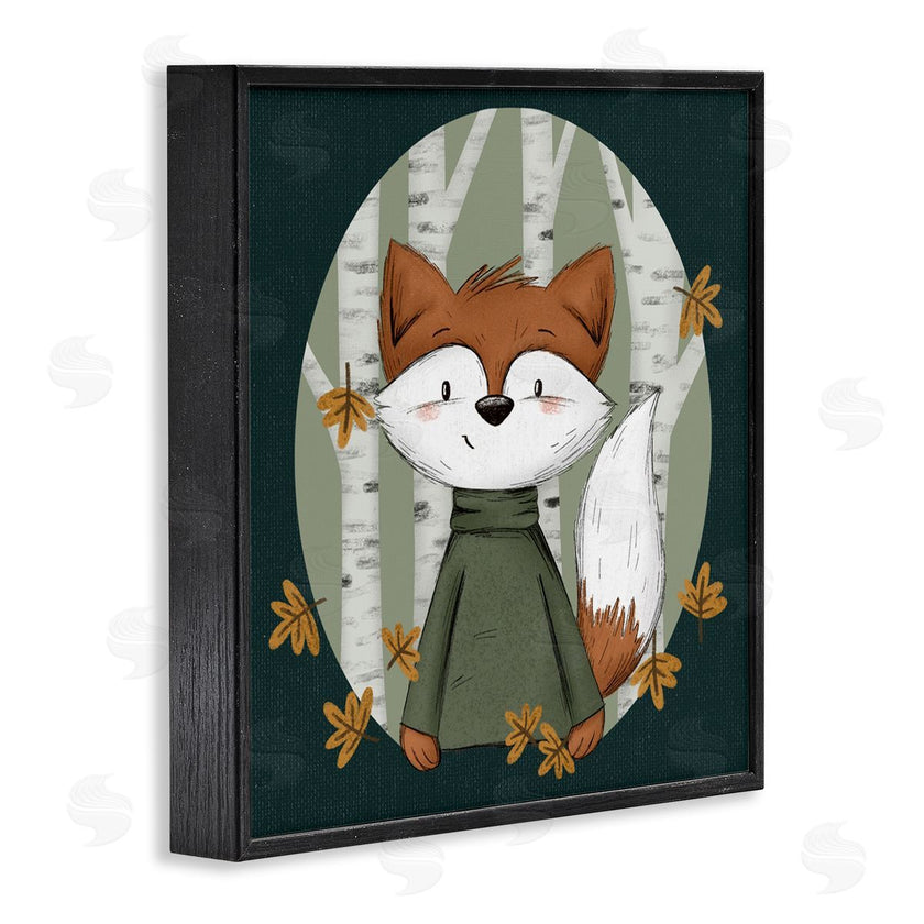 Sarah Hickman | Autumnal Fox & Birch Trees