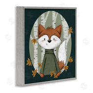 Sarah Hickman | Autumnal Fox & Birch Trees