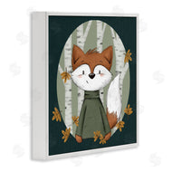 Sarah Hickman | Autumnal Fox & Birch Trees