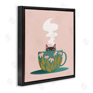 Sarah Hickman | Cat Peeking Over Teacup