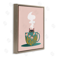 Sarah Hickman | Cat Peeking Over Teacup
