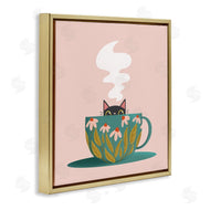 Sarah Hickman | Cat Peeking Over Teacup