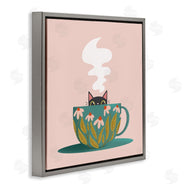 Sarah Hickman | Cat Peeking Over Teacup