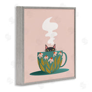 Sarah Hickman | Cat Peeking Over Teacup