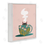 Sarah Hickman | Cat Peeking Over Teacup