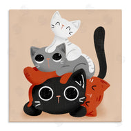 Sarah Hickman | Stacked Cats Pile