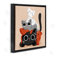 Sarah Hickman | Stacked Cats Pile