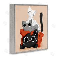 Sarah Hickman | Stacked Cats Pile