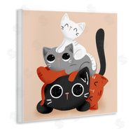 Sarah Hickman | Stacked Cats Pile