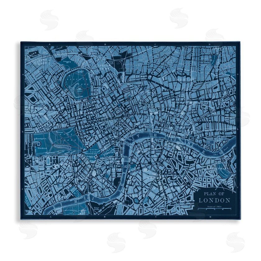 Phillipa Katz | Blue Detailed London Map