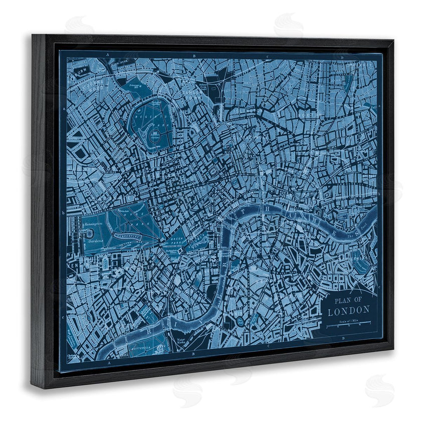 Phillipa Katz | Blue Detailed London Map