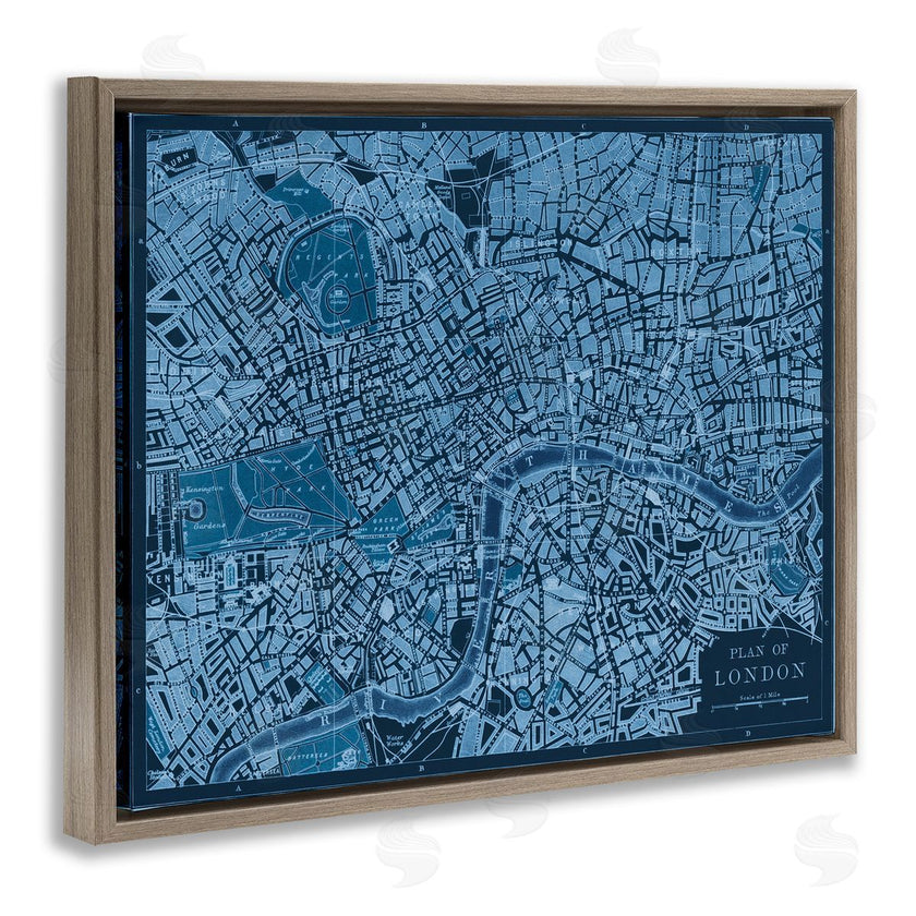 Phillipa Katz | Blue Detailed London Map