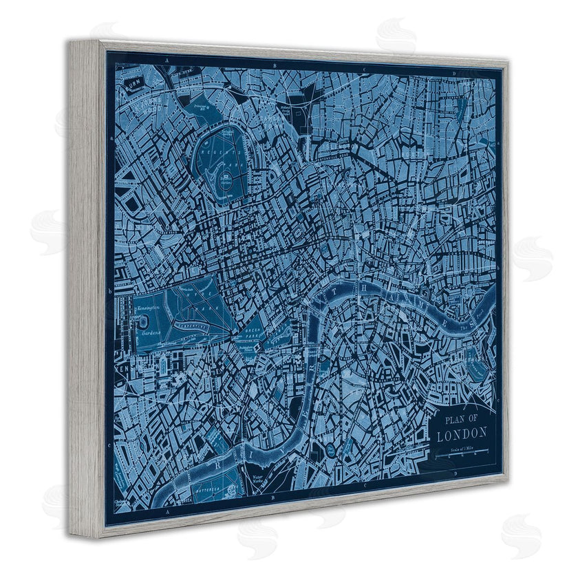 Phillipa Katz | Blue Detailed London Map
