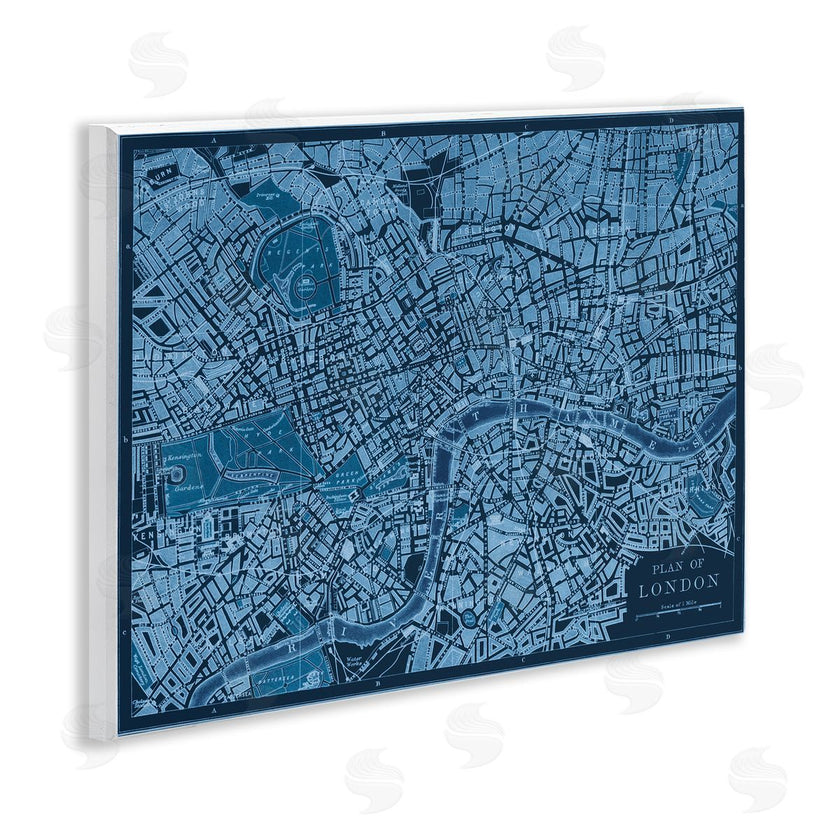 Phillipa Katz | Blue Detailed London Map