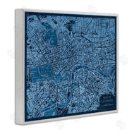 Phillipa Katz | Blue Detailed London Map