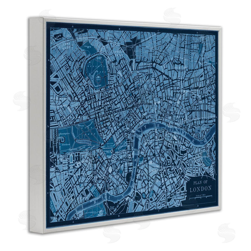 Phillipa Katz | Blue Detailed London Map