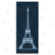 Phillipa Katz | White Parisian Tower on Blue