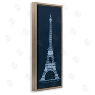 Phillipa Katz | White Parisian Tower on Blue