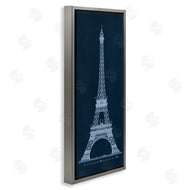Phillipa Katz | White Parisian Tower on Blue