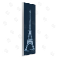 Phillipa Katz | White Parisian Tower on Blue