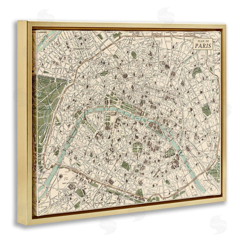 Phillipa Katz | Vintage Map of Paris