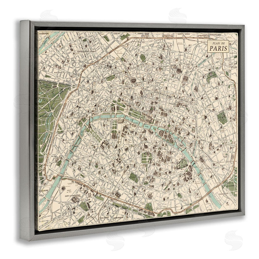 Phillipa Katz | Vintage Map of Paris