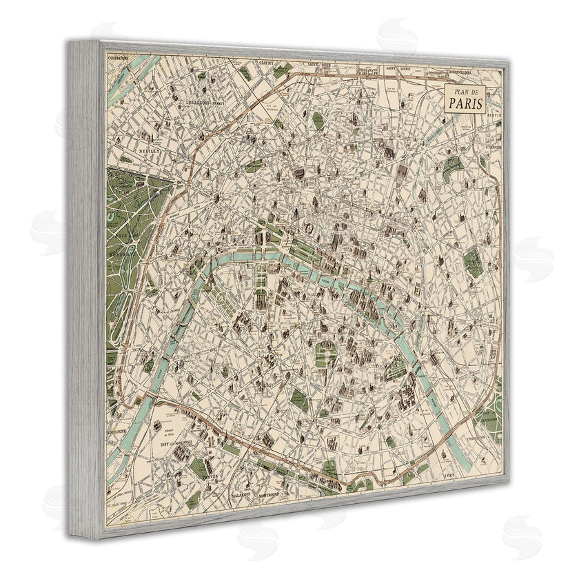Phillipa Katz | Vintage Map of Paris