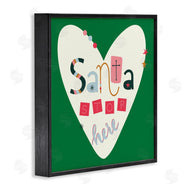 Sazerelli Designs | Santa Stop Here Heart