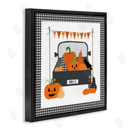 Sazerelli Designs | Pumpkin Truck with Gingham Border