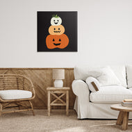 Sazerelli Designs | Happy Jack-o-Lanterns on Black